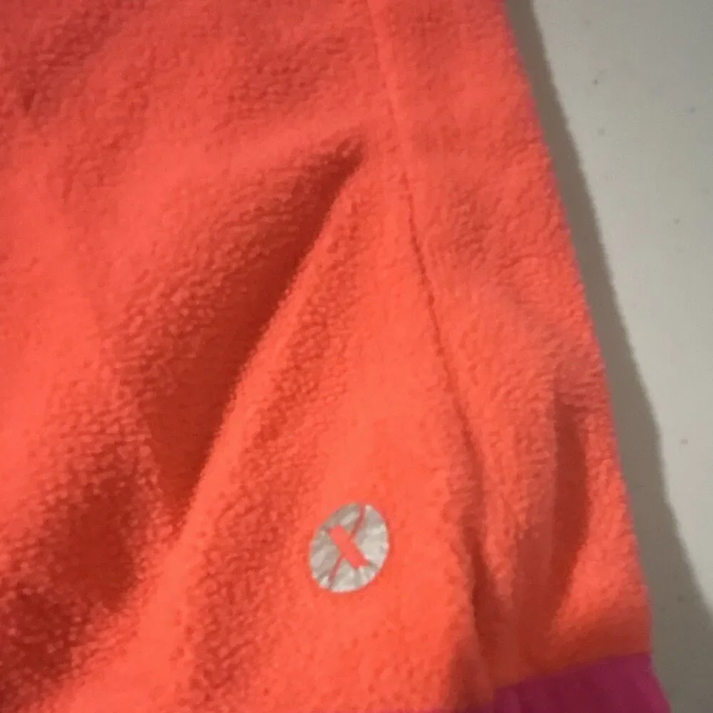 Xersion Girls Fleece 1/4 Zip Pullover Sweatshirt Lot 2 Pink/Orange: Size 10-12